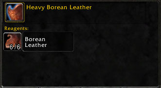 Materials for Heavy Borean Leather