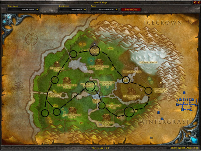 Sholazar Mining and Engineering Route Map