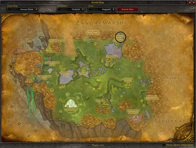 Throne of Elements - Nagrand - Map