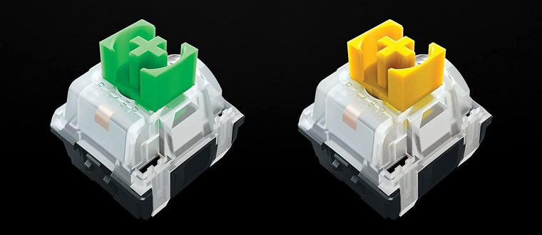 Razer Mechanical Switches - Green & Yellow